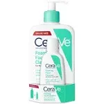 CeraVe Foaming Facial Cleanser, Daily Face Wash for Normal to Oily Skin, 3 fl oz & 16 fl oz, Size: 19 fl oz