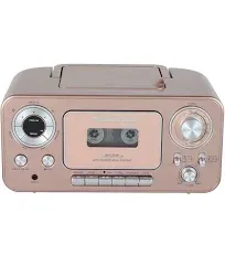 Studebaker Bluetooth Portable Stereo CD, AM/FM Stereo Radio and Cassette Player/Recorder