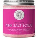 Pure Body Naturals Himalayan Salt & Sweet Almond Pink Scrub 12 fl.oz