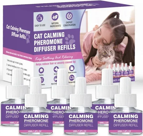 Cat Pheromones Calming Diffuser Refill 6 Pack