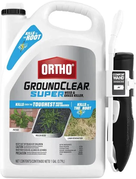 Ortho GroundClear Super Weed & Grass Killer Wand, 1 gal.