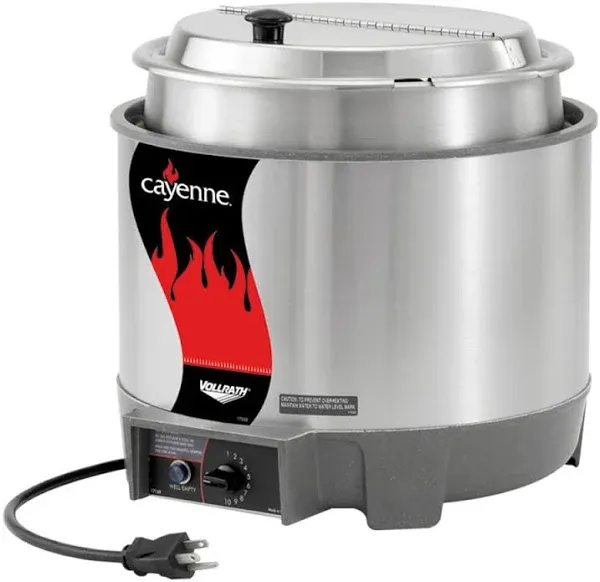 Vollrath 72018 Cayenne HS-7 Heat N Serve 7 Quart Rethermalizer Package