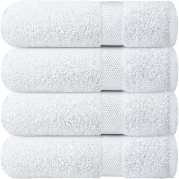 Infinitee Xclusives Premium Bath Towels Set of 4-27x54 Inches