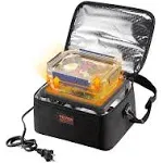 VEVOR Portable Oven, 110-120V Home/Office Food Warmer, 80W (Max 100w) Portable Mini Personal Microwave, 2qt Electric Heated Lunch Box, Compatible