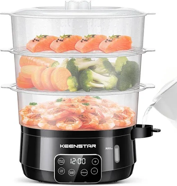 KEENSTAR 13.7QT Electric Food Steamer