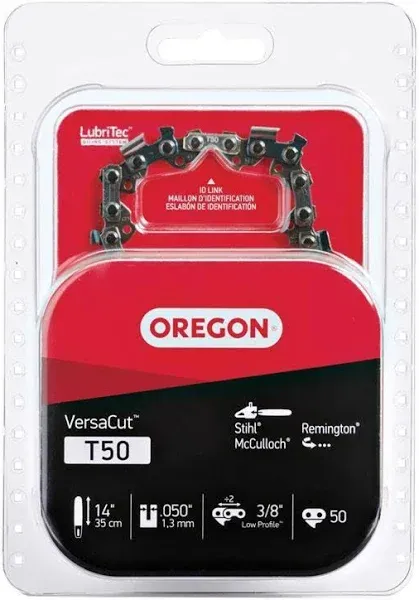 Oregon T50 VersaCut 14-Inch Chainsaw Chain, Fits Stihl, McCulloch, Remington