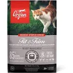 ORIJEN Grain Free Fit &amp; Trim Dry Cat Food 12 lb bag