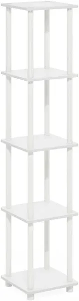 Furinno Turn-N-Tube 5-Tier Corner Square Rack Display Shelf