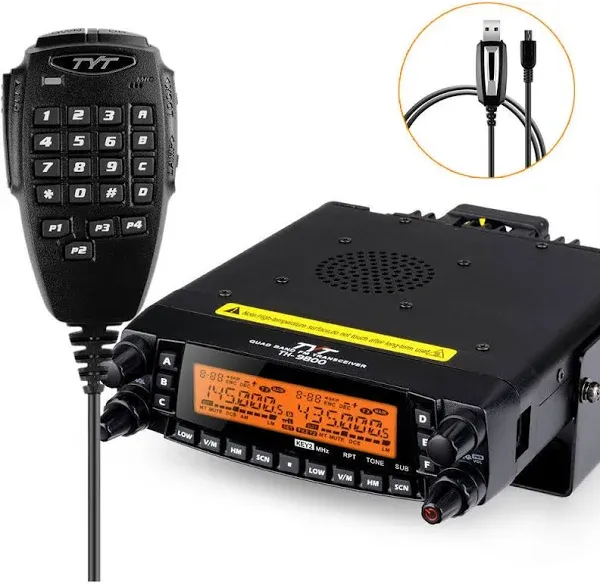 TYT TH-9800 Quad Band 50W Cross-Band Mobile Car Ham Radio