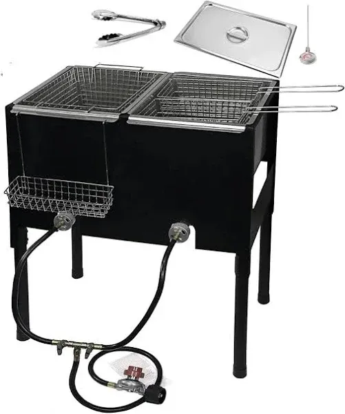 Free Standing Triple Deep Fryer