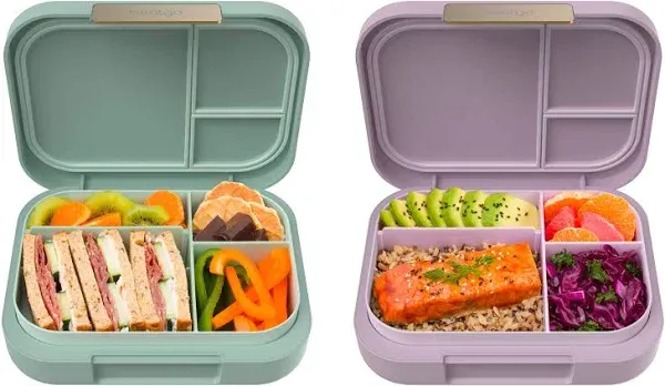 Bentgo® Modern Bento-Style Lunch Box Set With Reusable Snack Cup (Dark Gray)