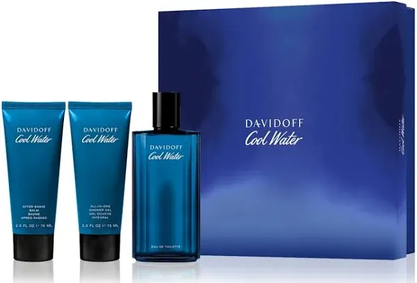 Davidoff Cool Water Eau De Toilette 3 Pcs Set / New With Box