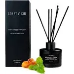 Craft & Kin Reed Diffuser Masculine Scent - Patchouli & Amber, Size: 3.4 oz, Black