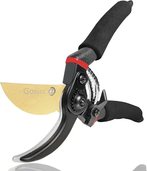 Gonicc 8-Inch Professional High-grade Titanium Bypass Pruning Shears