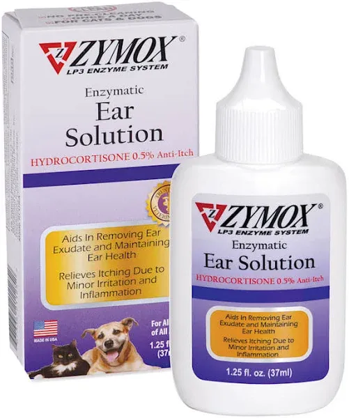 Zymox Ear Solution Hydrocortisone