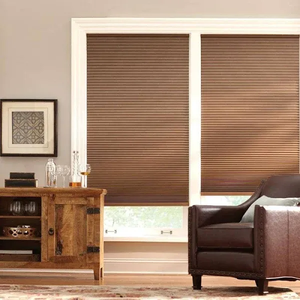 Mocha Cordless Blackout Cellular Shades for Windows - 47.75 in. W x 48 in. L (Actual Size 47.5 in. W x 48 in. L)