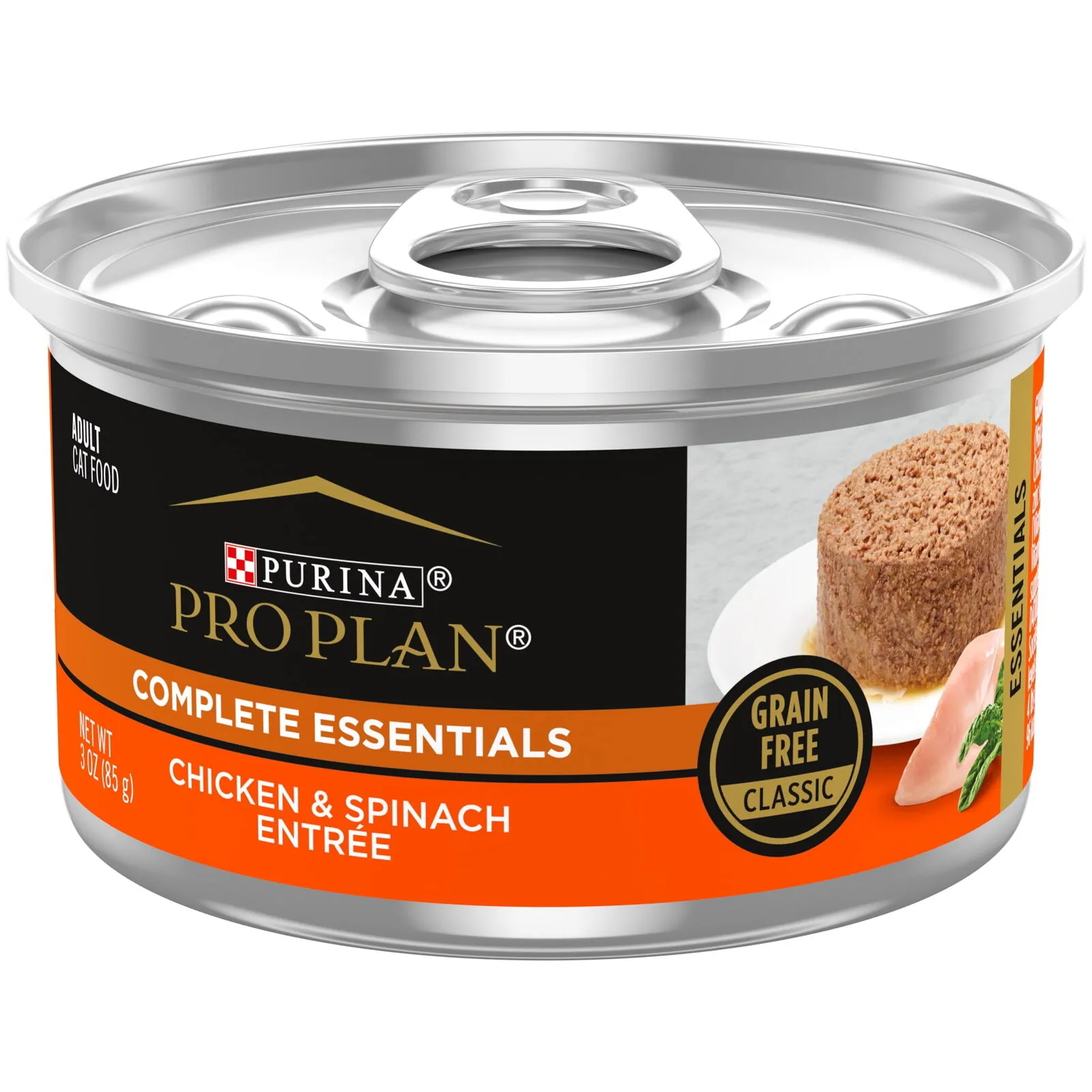 Purina Pro Plan Chicken and Spinach Wet Cat Food Grain-Free 3 Oz Cans (24 Pack)