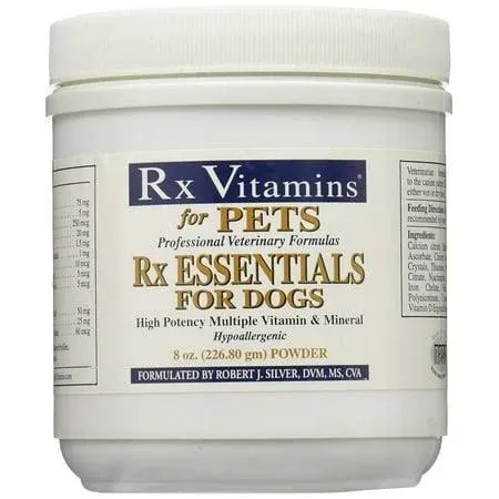 NEW Rx Vitamins Essentials for Dogs Vitamin Mineral Multivitamin Support 8 Ounce