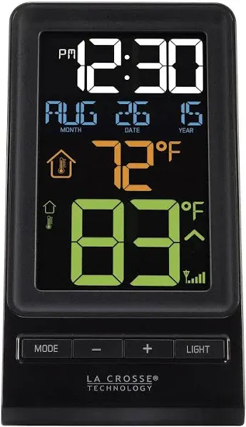 La Crosse Colour Digital Wireless Thermometer and Time 308-1415