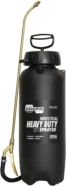 Chapin 22090XP Industrial 3-Gallon Poly Heavy-Duty Sprayer For Solvents, and