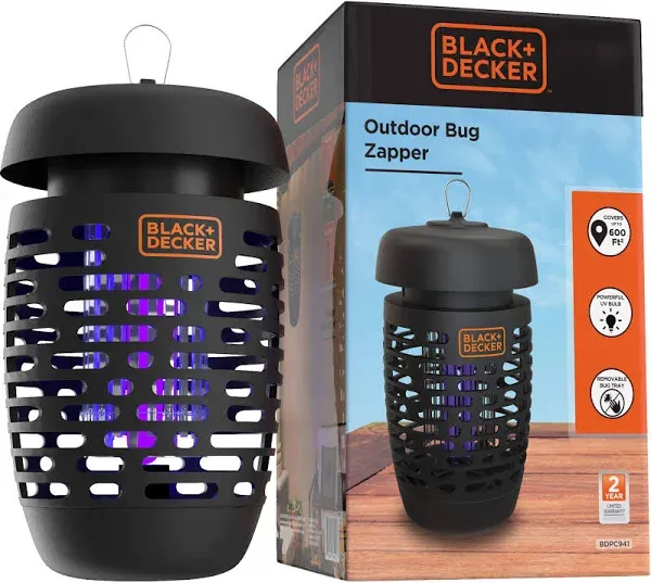 BLACK+DECKER Hanging Bug Zapper Electric Indoor/Outdoor Insect Control