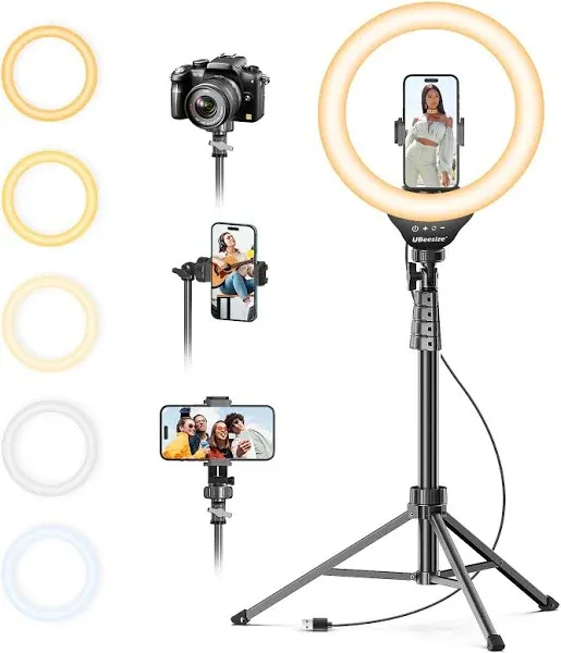 UBeesize 12" Ring Light with Tripod