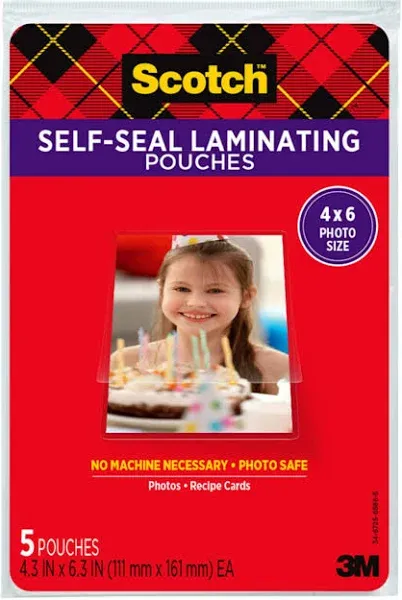 Scotch Self-Sealing Laminating Pouches 9.5 mil