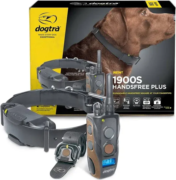 Dogtra 1900S HANDSFREE PLUS Remote Dog Trainer Collar 3/4 Mile with Boost &amp; Lock