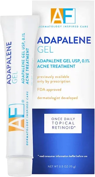 AcneFree Adapalene Gel 0.1% Once-Daily Topical Retinoid Acne Treatment