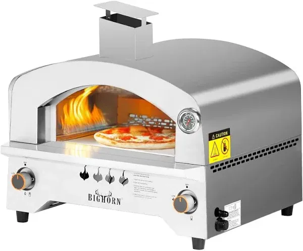 Pizza Oven, Portable Propane Pizza Oven with 13 inch Pizza Stone