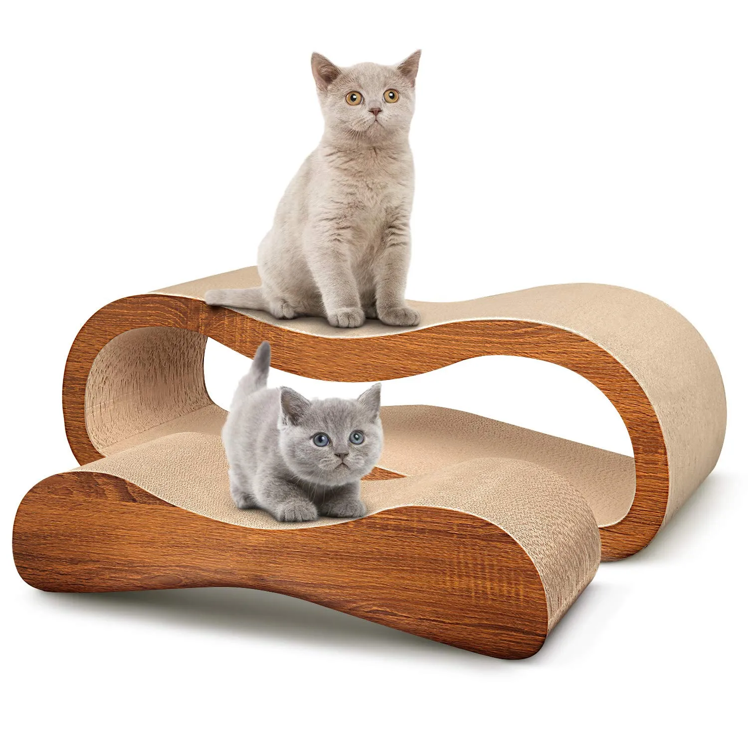 ScratchMe 2 in 1 Cat Scratcher Lounge Bed