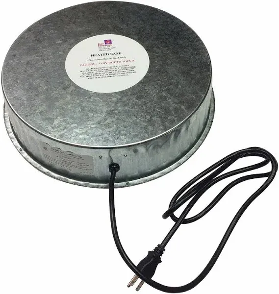 Farm Innovators HP-125 125W Heated Base for Metal Poultry Founts NEW