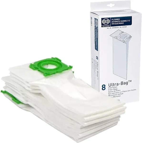 Sebo 5093er Box of 8 Filter Bags