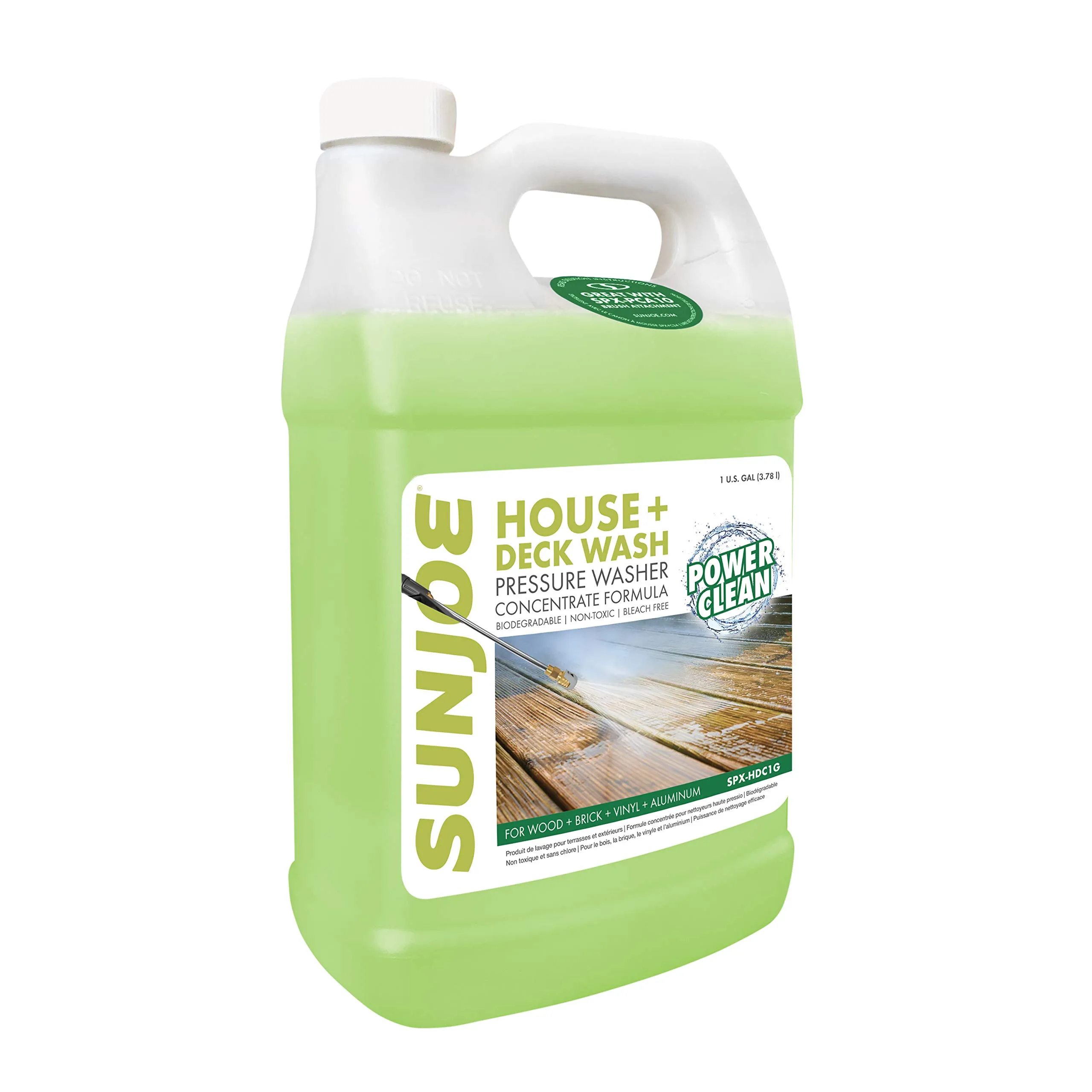 Sun Joe House and Deck All-Purpose Pressure Washer Rated Concentrated Cleaner