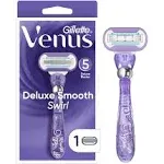 NEW Gillette Venus Deluxe Smooth Swirl Women&#039;s Razor &amp; 1 Cartridge Flexi Ball