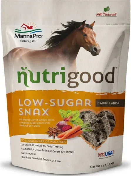 Manna Pro Nutrigood Low-Sugar Snax - Carrot, 4 lb