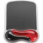 Kensington Duo Gel Wave Mouse Pad Wrist Rest Red