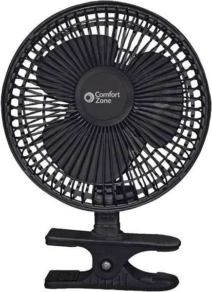 Comfort Zone CZ6C 6" Clip-On Fan