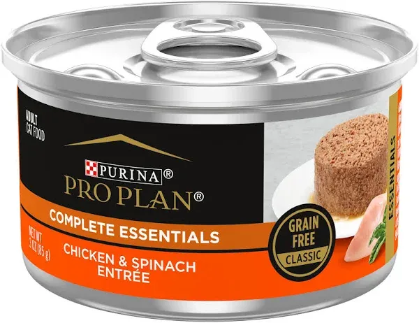 Purina Pro Plan Classic Chicken & Spinach Entree Adult Wet Cat Food