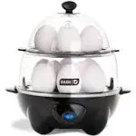 Dash Deluxe Express Egg Cooker For Easy Egg Cooking -Omelettes, Deviled, Poached