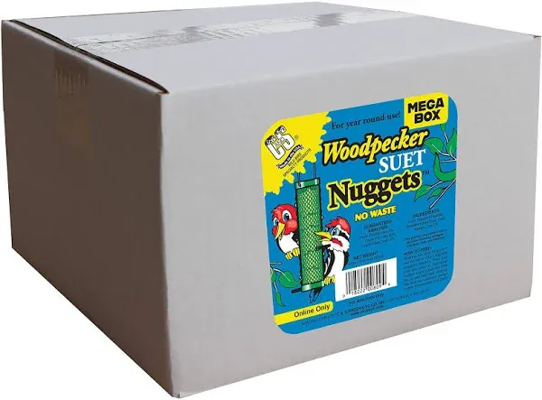 C&S Wild Bird Peanut Suet Nuggets Mega Box, 8 Pounds