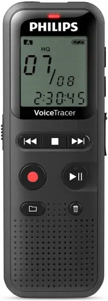 Philips Voice Tracer DVT1160 Audio Recorder 8 GB Gray