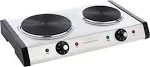 Cuisinart CB-60 Cast-Iron Double Burner - Brushed Stainless/Sliver