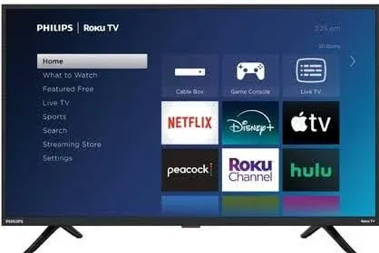 32&#034; Class HD (720P) Smart Roku Borderless LED TV (32PFL6452/F7) (New)