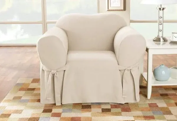 Sure Fit Cotton Duck Chair Slipcover