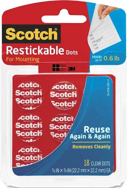 3M Scotch Restickable Mounting Tabs