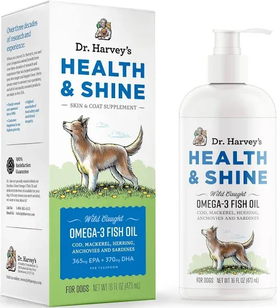 Dr. Harvey's Health & Shine Omega 3 Fish Oil for Dogs