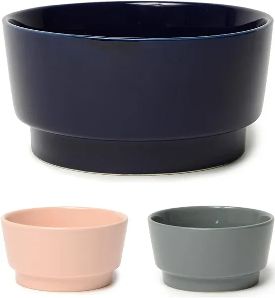 Waggo Glossy Ceramic Dog Bowls