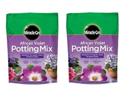 Miracle-Gro 72678430 8 Quart African Violet Potting Soil Mix - Quantity 1