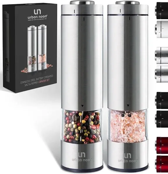 Urban Noon Electric Salt and Pepper Grinder Set